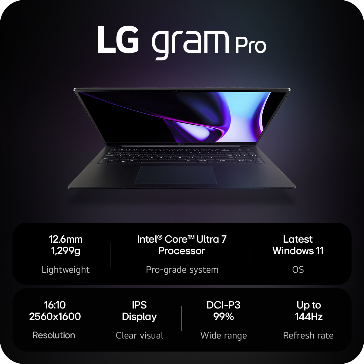 LG Gram Pro 17Z90SP-G.AD78A1 laptop Intel Core Ultra 7 155H – image 2