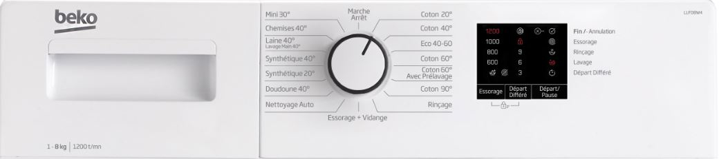 Beko LLF08W4 washing machine Front-load – image 3