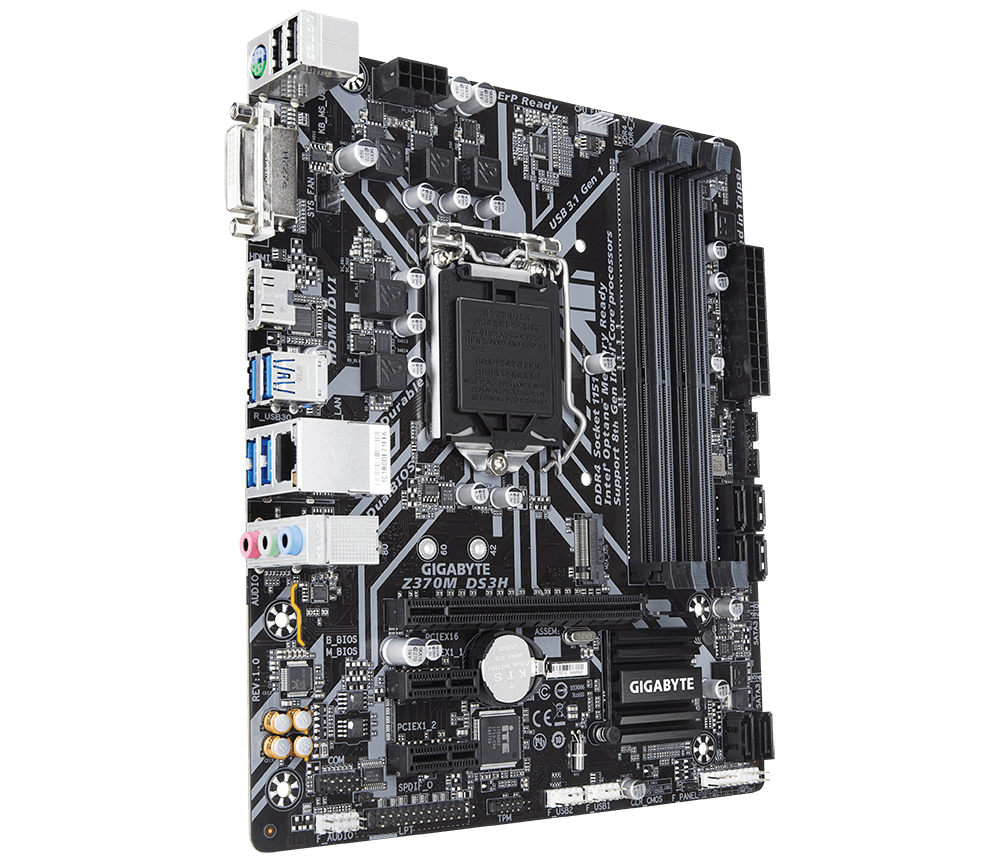 GIGABYTE Z370M-DS3H Intel® Z370 Express LGA 1151 (Socket H4) mini ATX – image 3