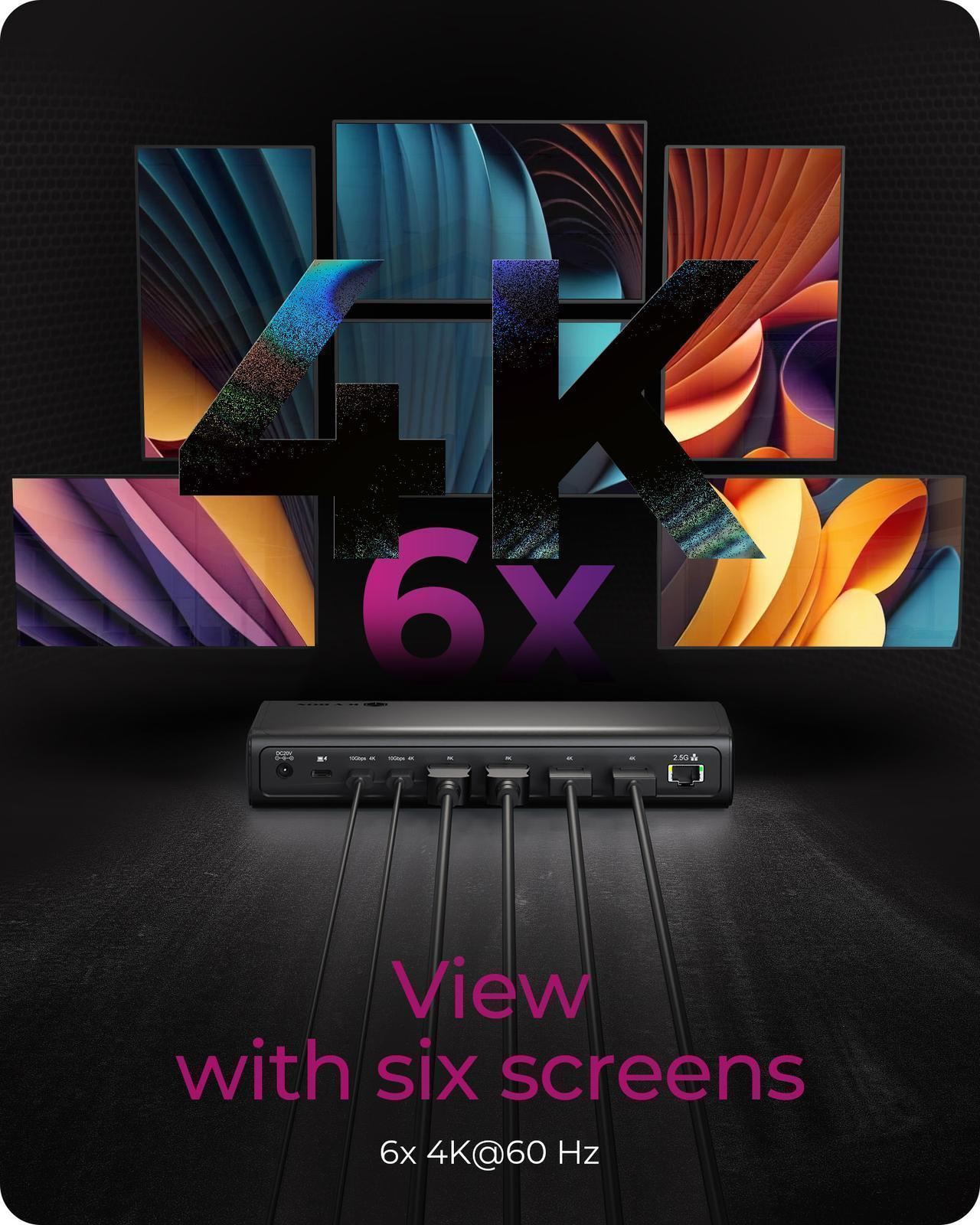ICY BOX DockingStation 17-in-1, six video output – image 3
