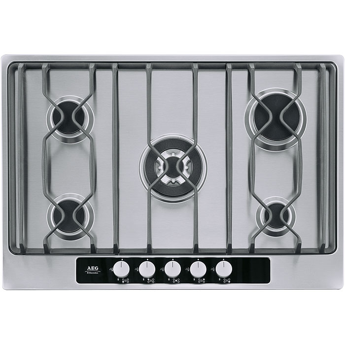 AEG 75852G-M hob Stainless steel Built-in Gas 5 zone(s)