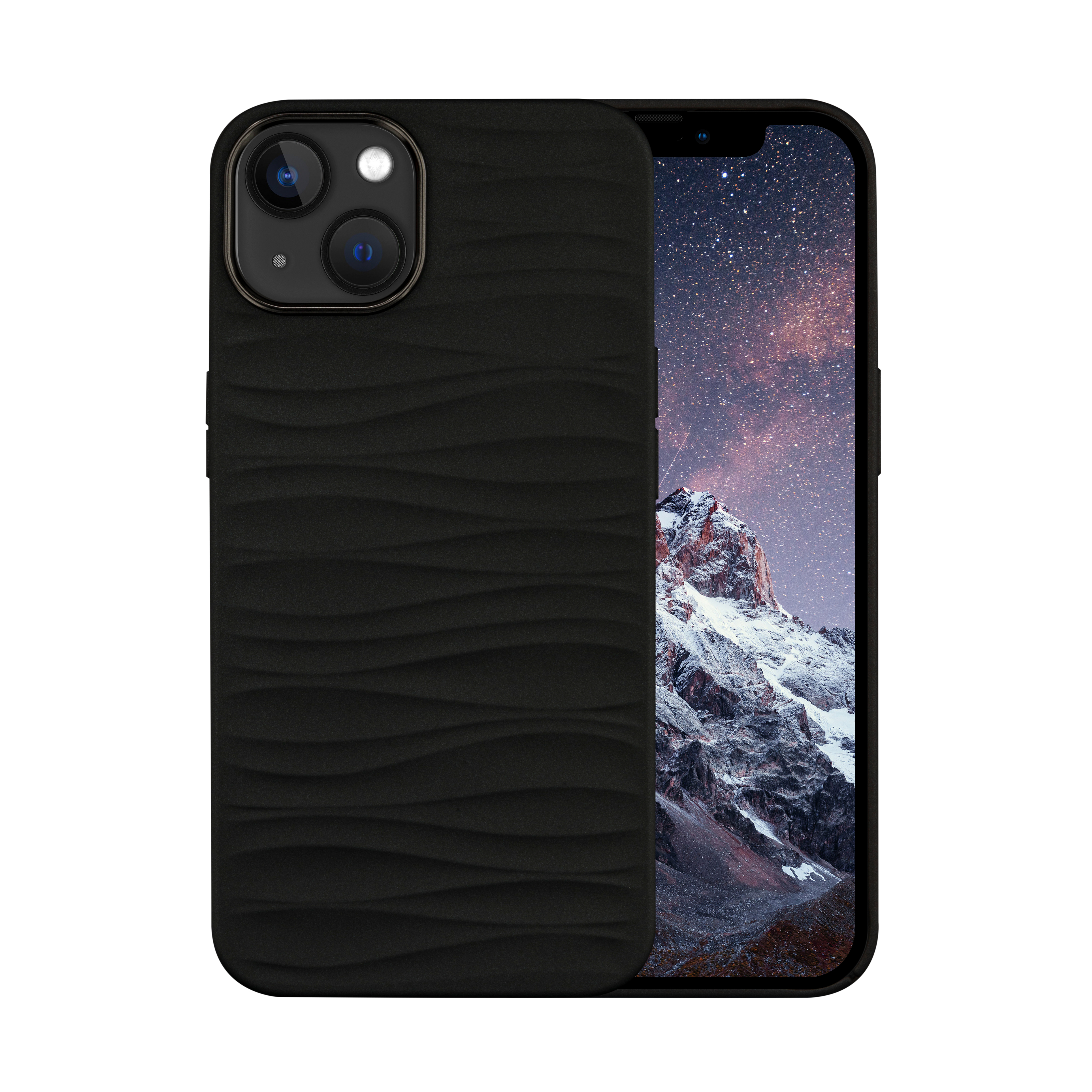 dbramante1928 Dune - Back cover for mobile phone - 100% recycled plastic - black - for Apple iPhone 13, 14, 15, 16e