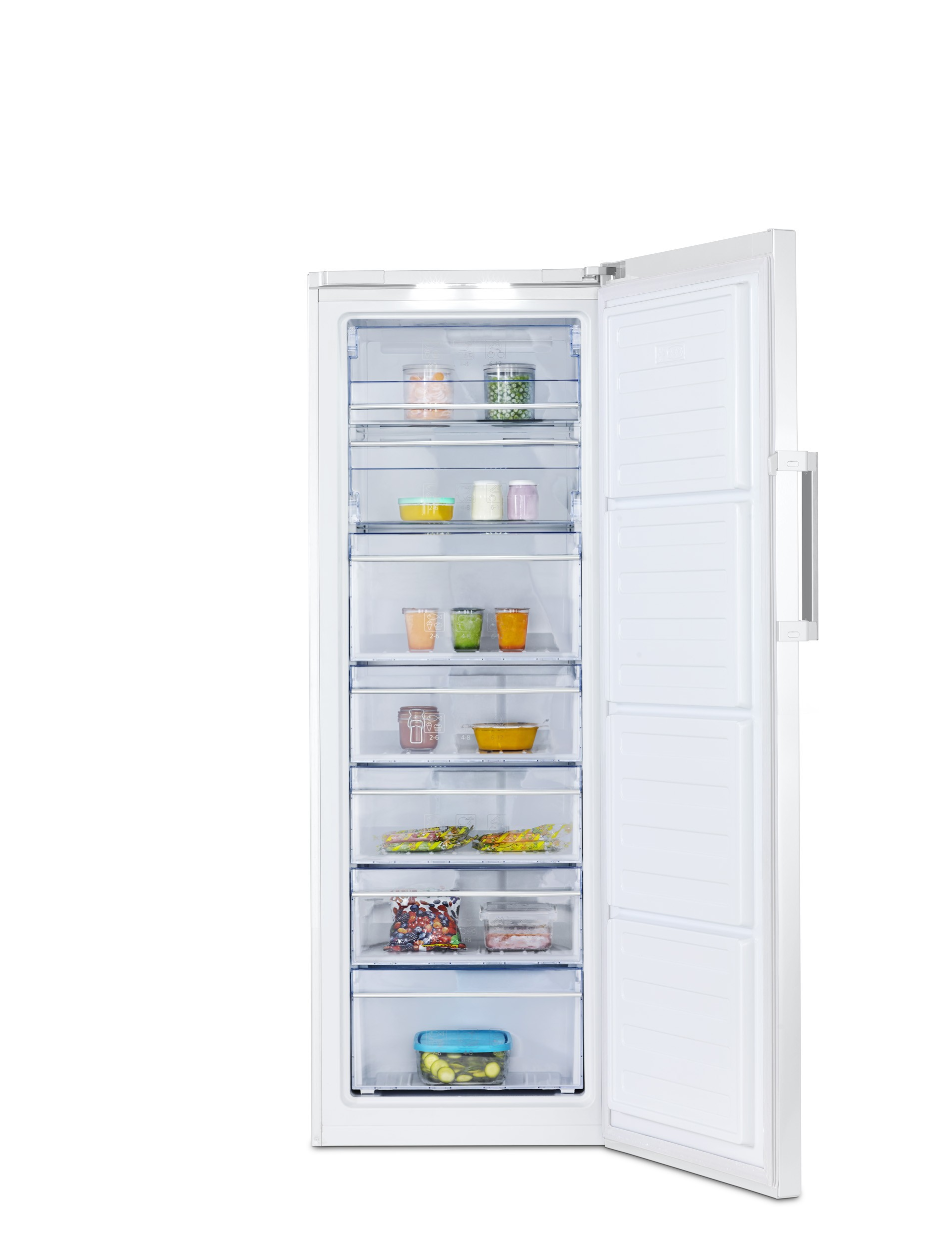 Beko RFNE290E23W Upright freezer Freestanding – image 2