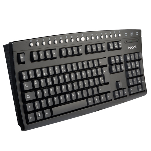 NGS StarOne keyboard Office USB QWERTY Black – image 1