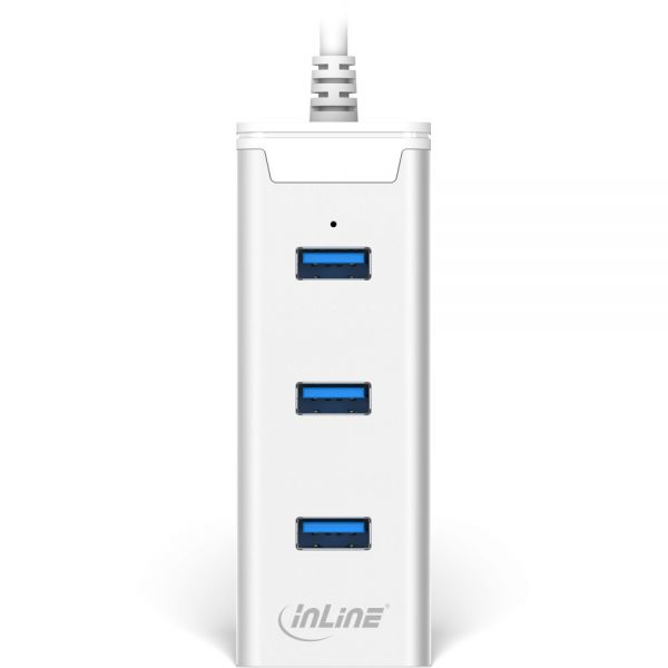 InLine 33051H interface hub USB 3.2 Gen 1 (3.1 Gen 1) Type-A 5000 Mbit/s Silver – image 4