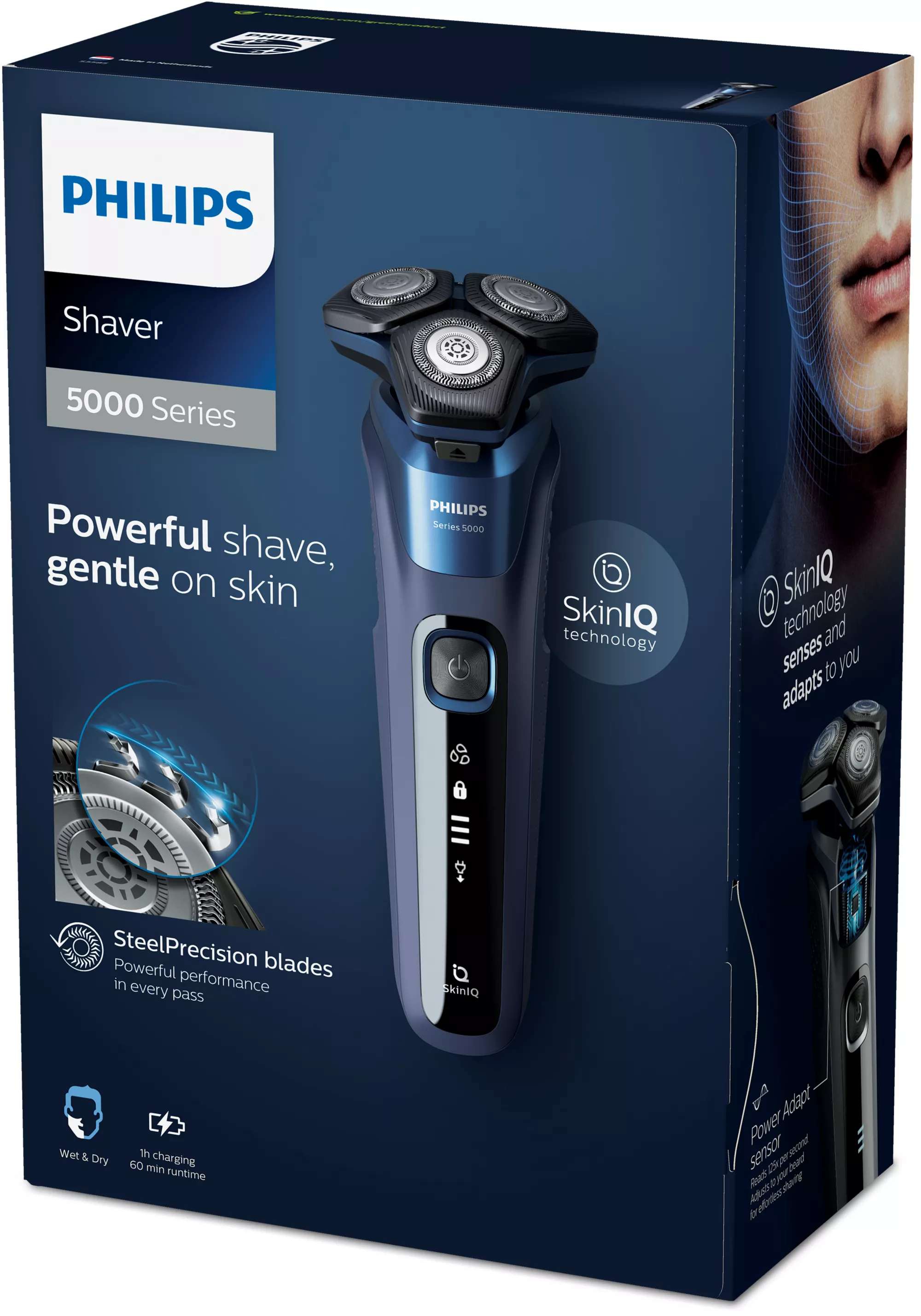 Philips SHAVER Series 5000 S5585/20 men's shaver Rotation shaver Trimmer Blue – image 2