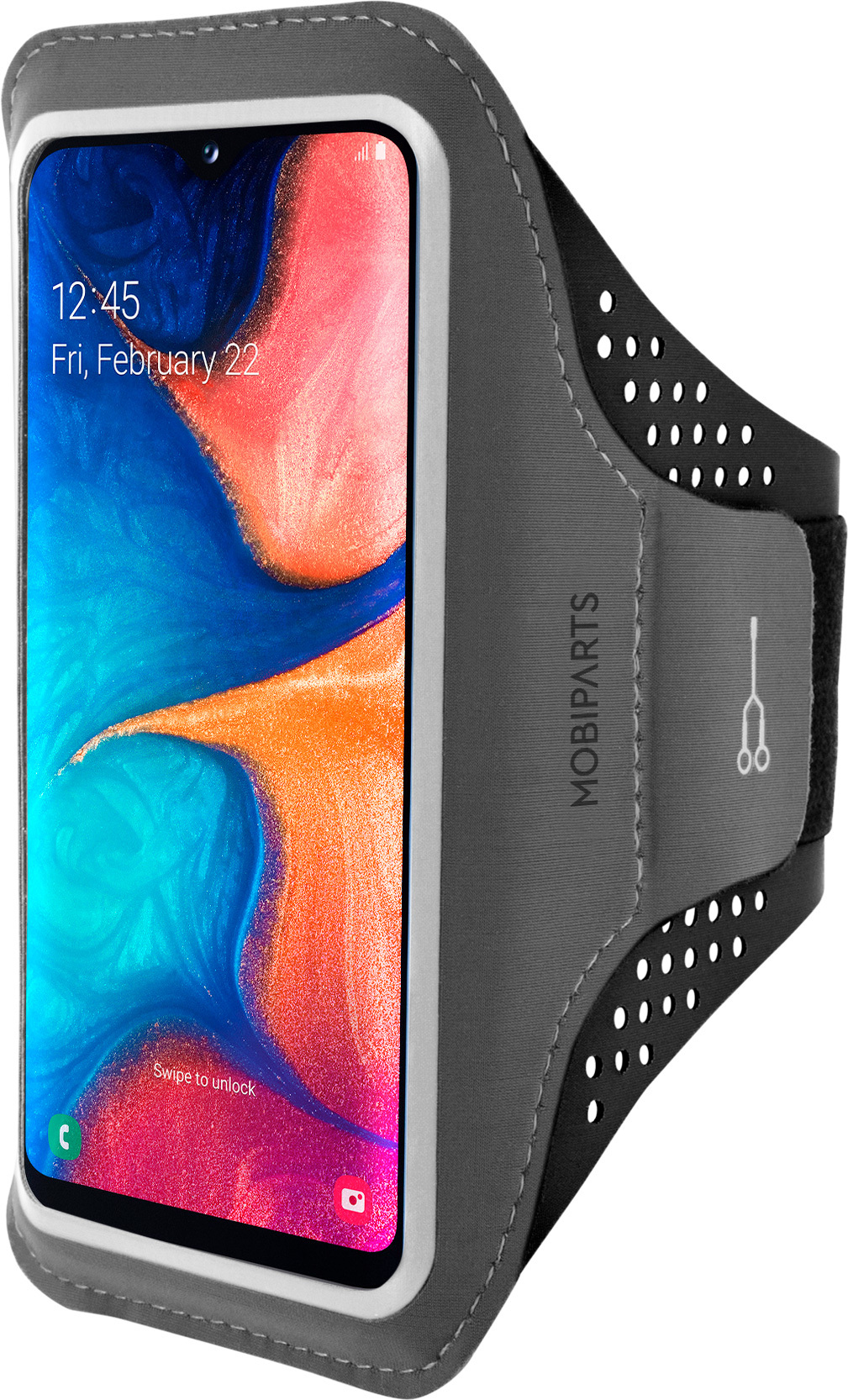 Mobiparts Comfort Fit Sport Armband Samsung Galaxy A20e (2019) Black – image 1