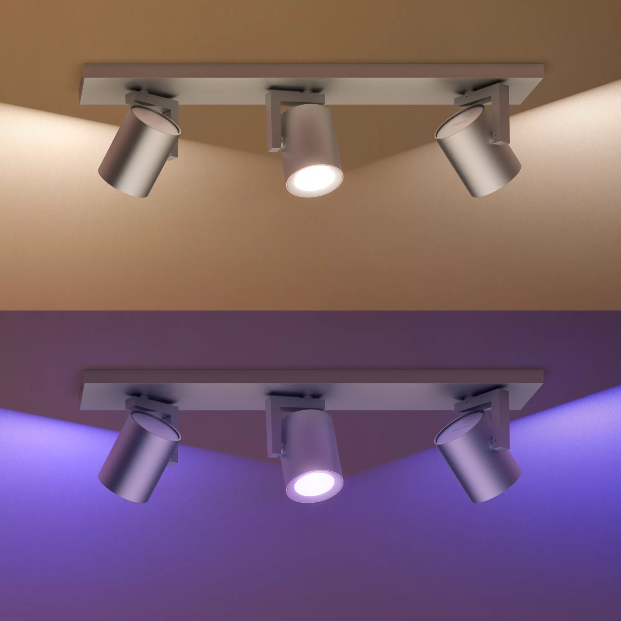 Philips by Signify Philips Hue White and colour ambience Argenta triple spotlight – image 3