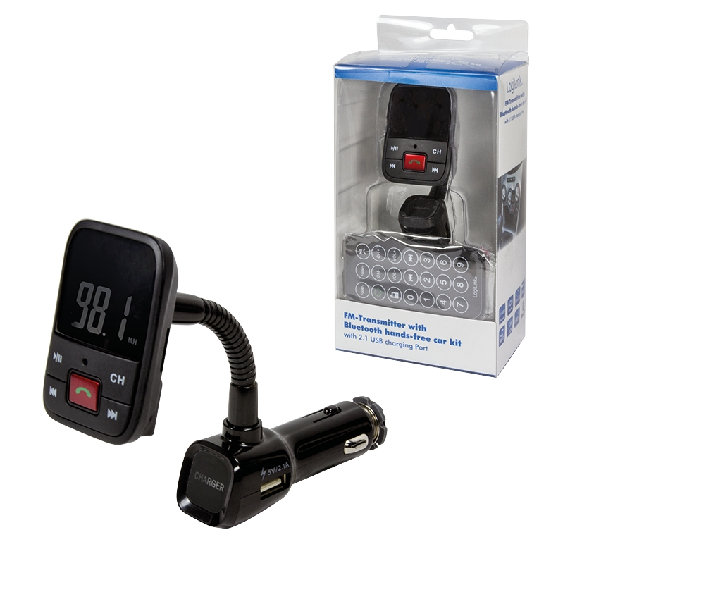 LogiLink FM0003 FM transmitter 87.5 - 108 MHz Bluetooth Black