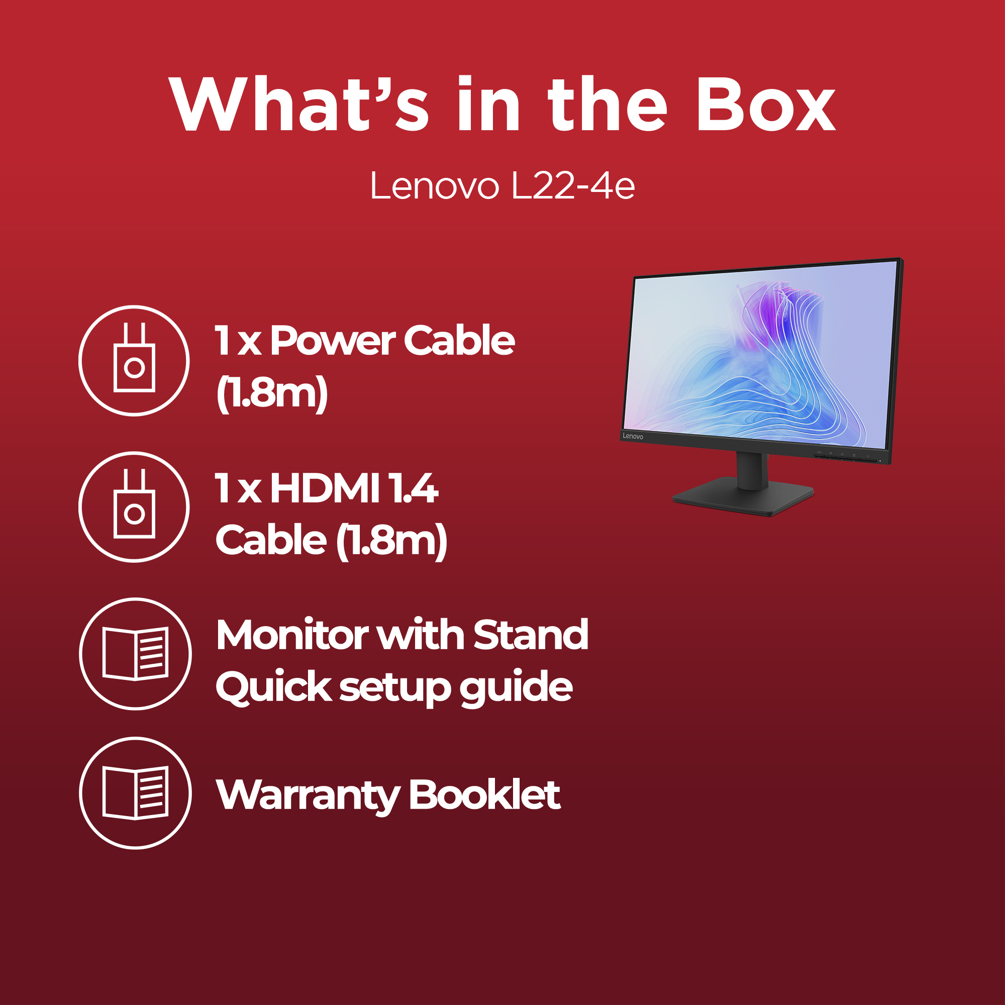 Lenovo L22-4e Monitor – image 9