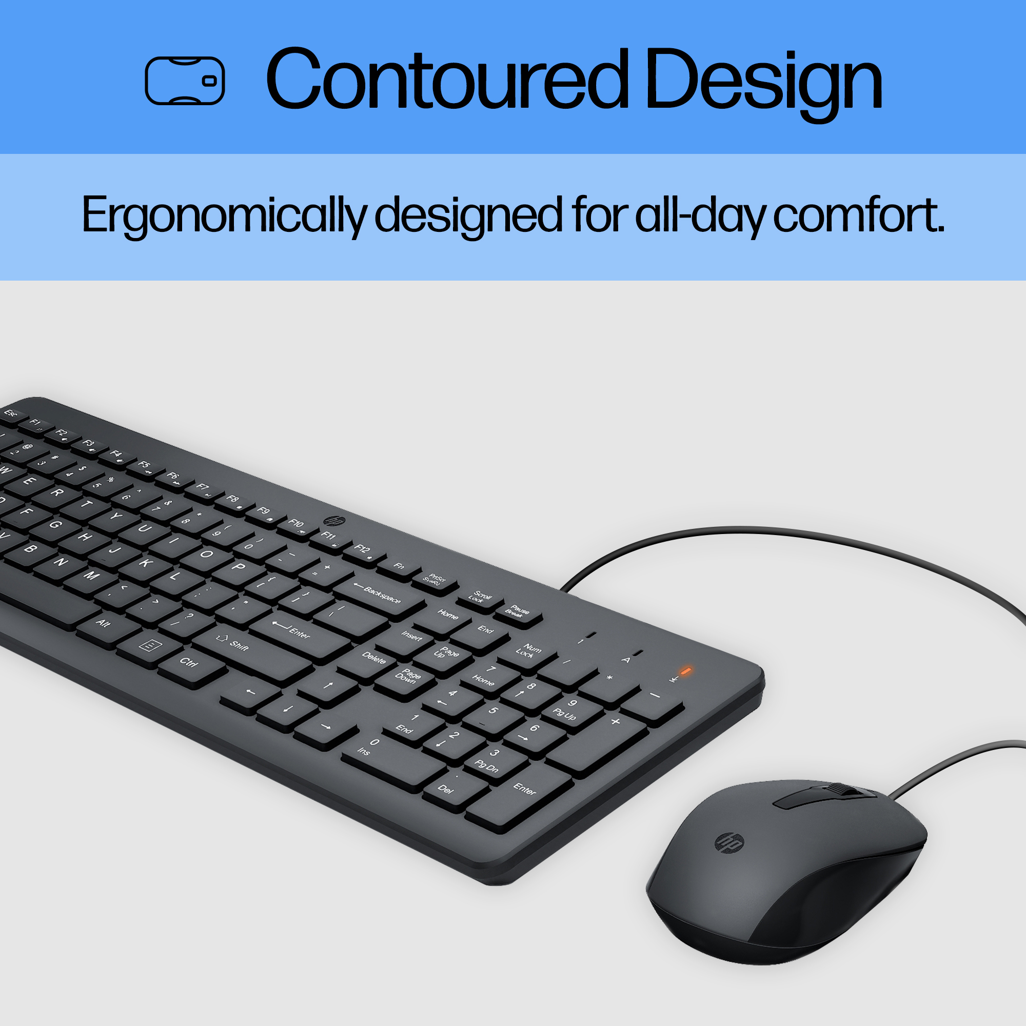 HP 150 Wired Mouse and Keyboard Combination – image 5