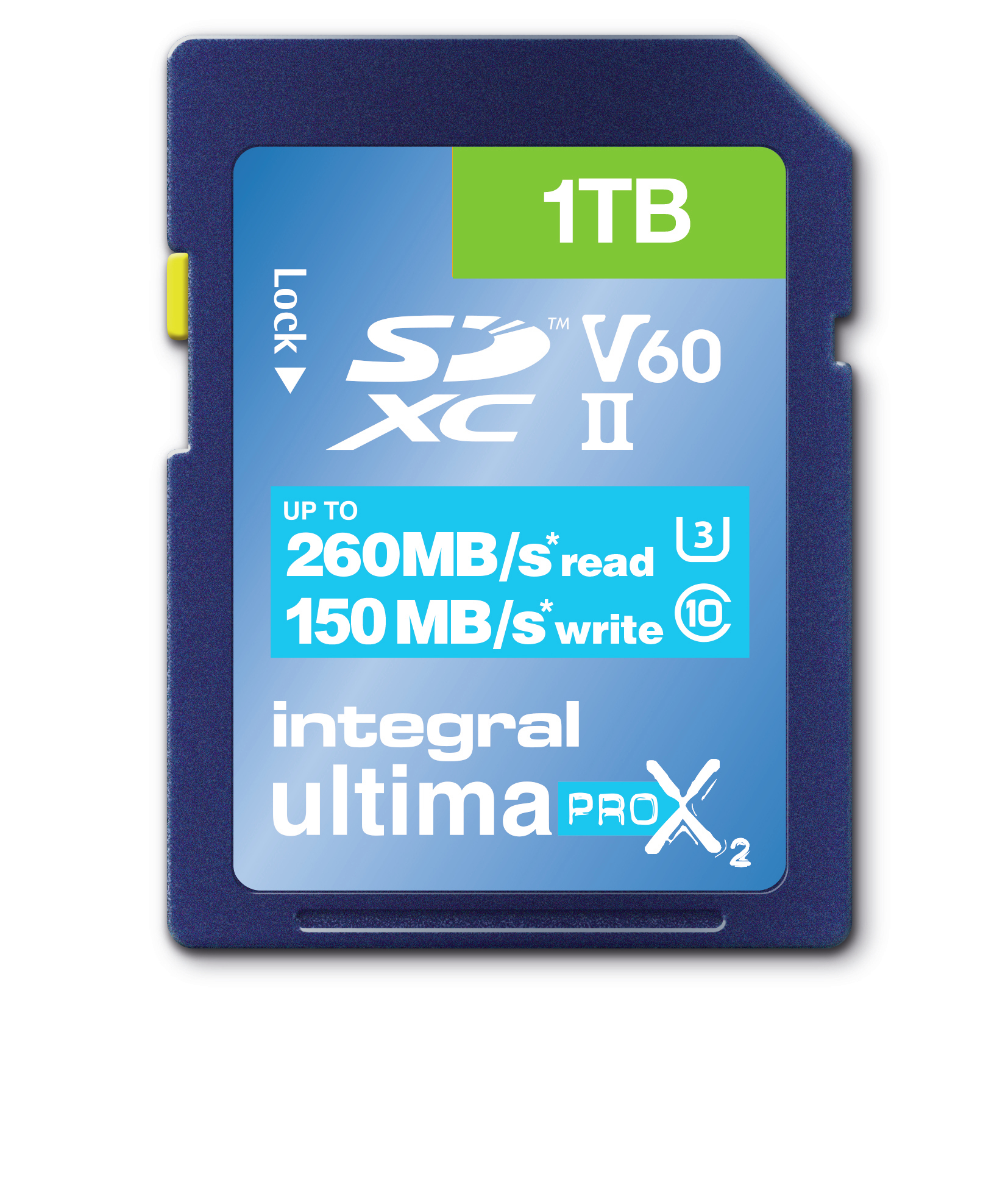 Integral 1TB SDXC UHS-2 U3 CL10 V60 UP TO R-260 W-150 MBS