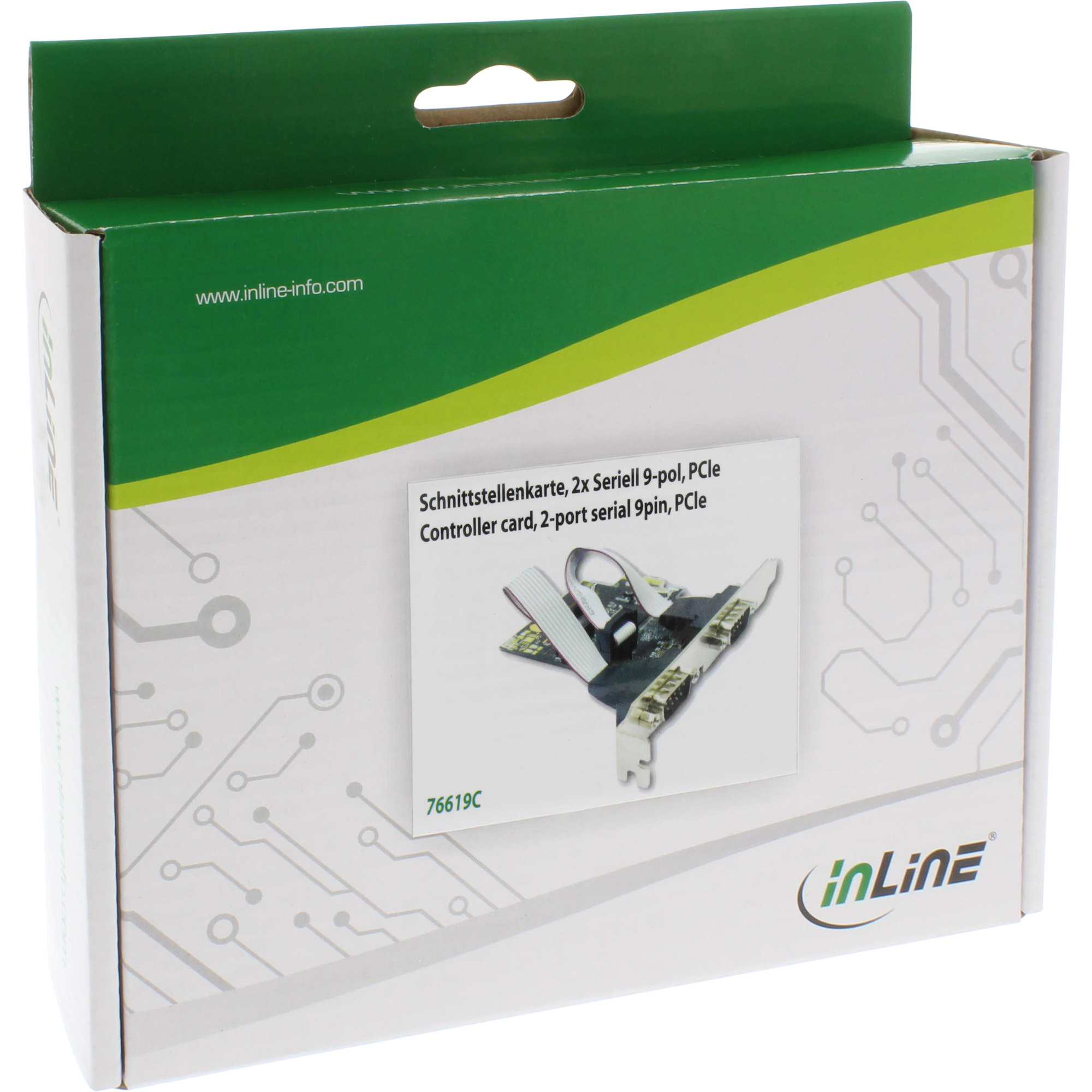 InLine Interface Card 2x Serial 9 Pin PCIe (PCI-Express) – image 2