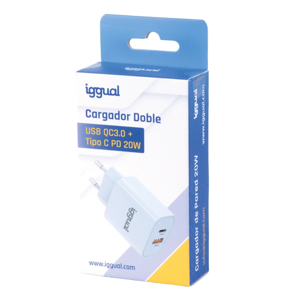iggual IGG317419 mobile device charger Universal White USB Fast charging Indoor – image 7