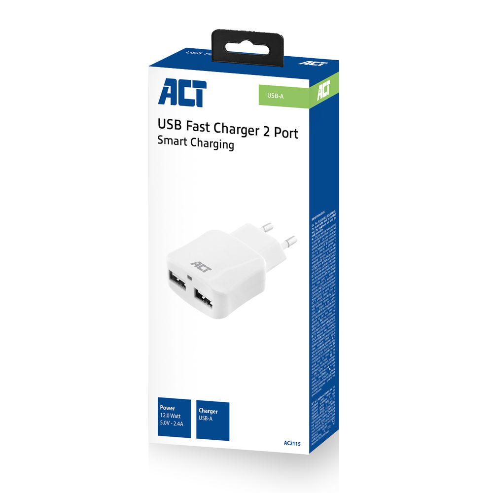 ACT USB Charger, 2-port, 2.4A – image 6