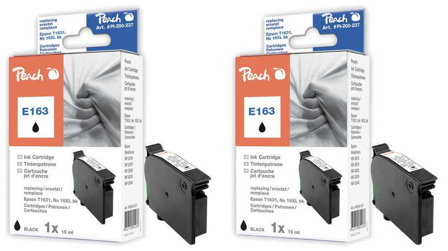 Peach 318851 ink cartridge 2 pc(s) Black