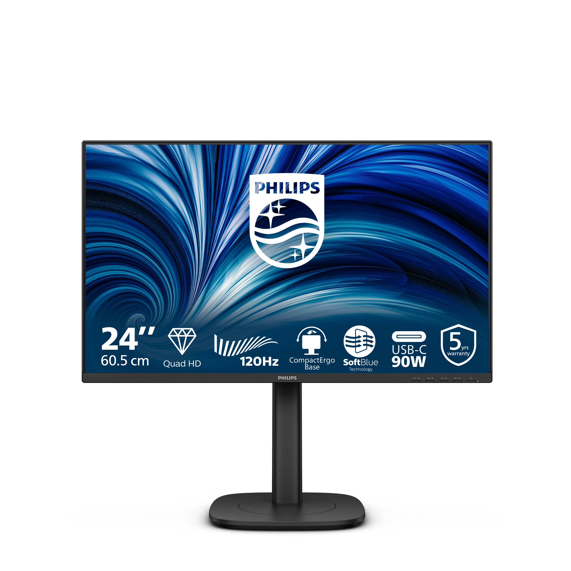 PHILIPS 23.8" LCD IPS Quad HD HDMI Altavoces