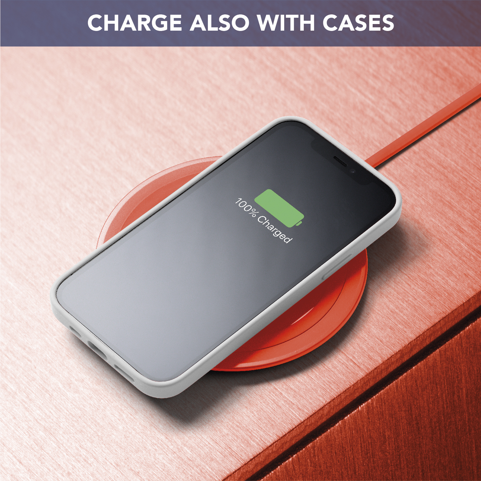 Cellularline Neon Wireless Charger - Apple, Samsung and other Wireless Smartphones – image 4