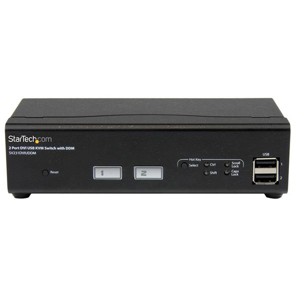 StarTech.com 2 Port USB DVI KVM Switch with DDM Fast Switching Technology and Cables – image 2