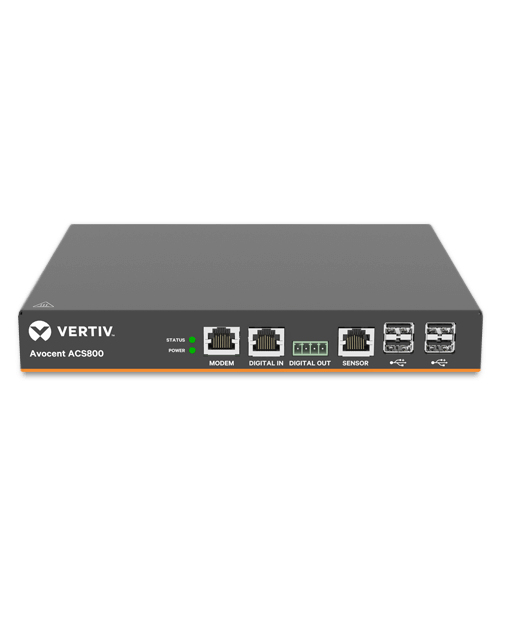 Vertiv Avocent 4-Port ACS800 Serial Console with external AC/DC Power Brick - Jumper cord: Plug C14 to connector C13 – image 3