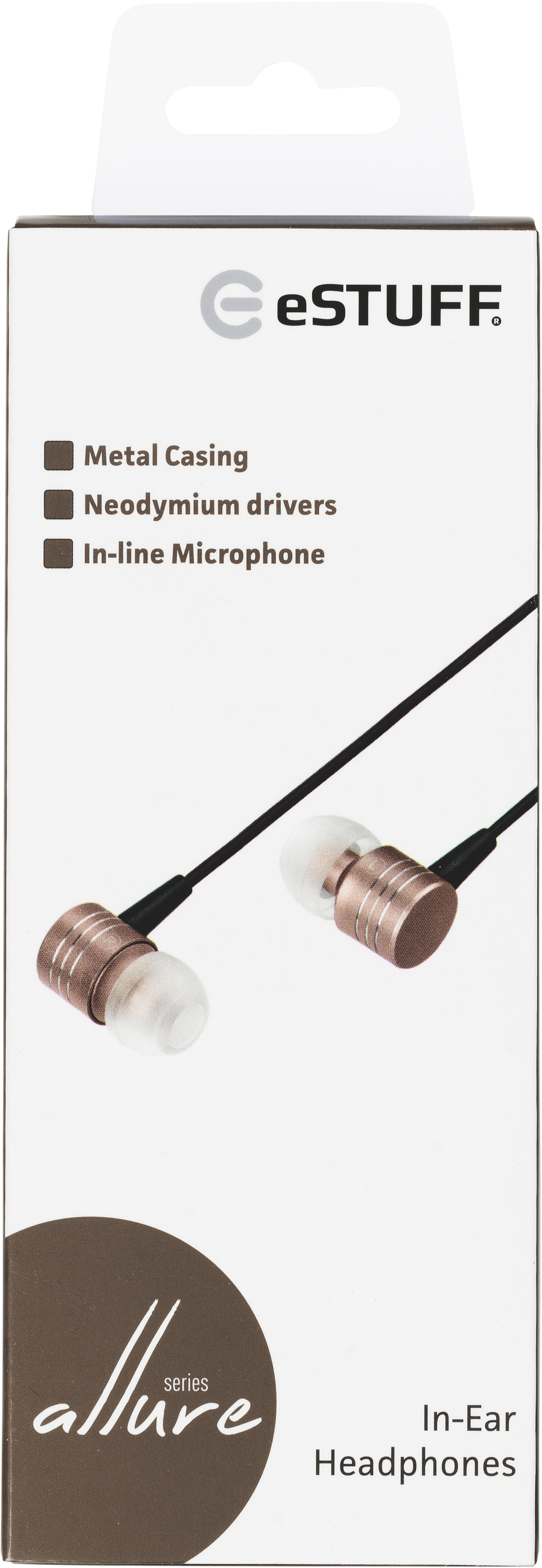 eSTUFF ES80150-ROSE headphones/headset Wired In-ear Calls/Music Rose gold – image 3