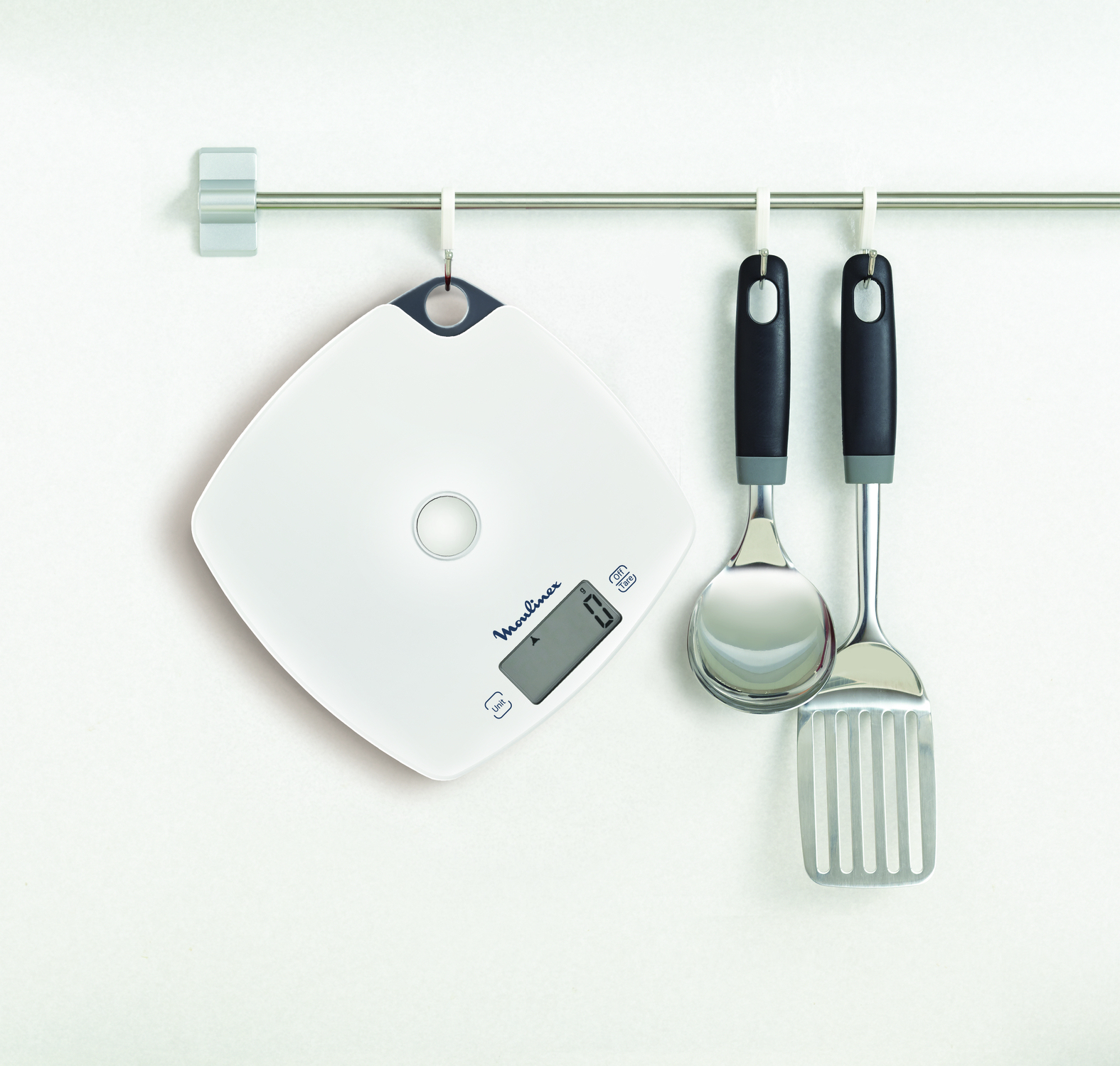 Moulinex BN1000 Grey, White Square Electronic kitchen scale – image 4