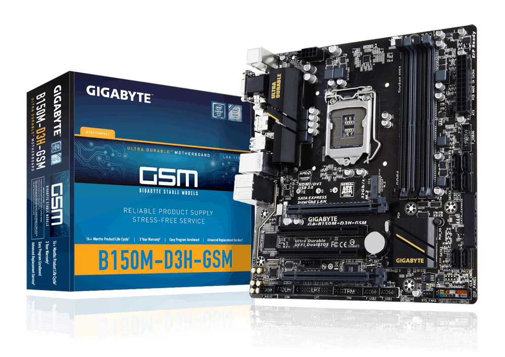 GIGABYTE GA-B150M-D3H GSM – image 1