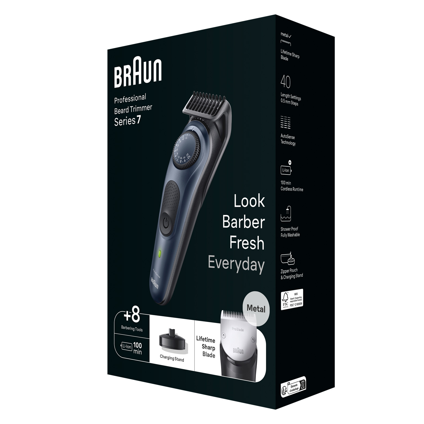 Braun BeardTrimmer 7 Beard Trimmer 7 BT7421 Blue – image 3