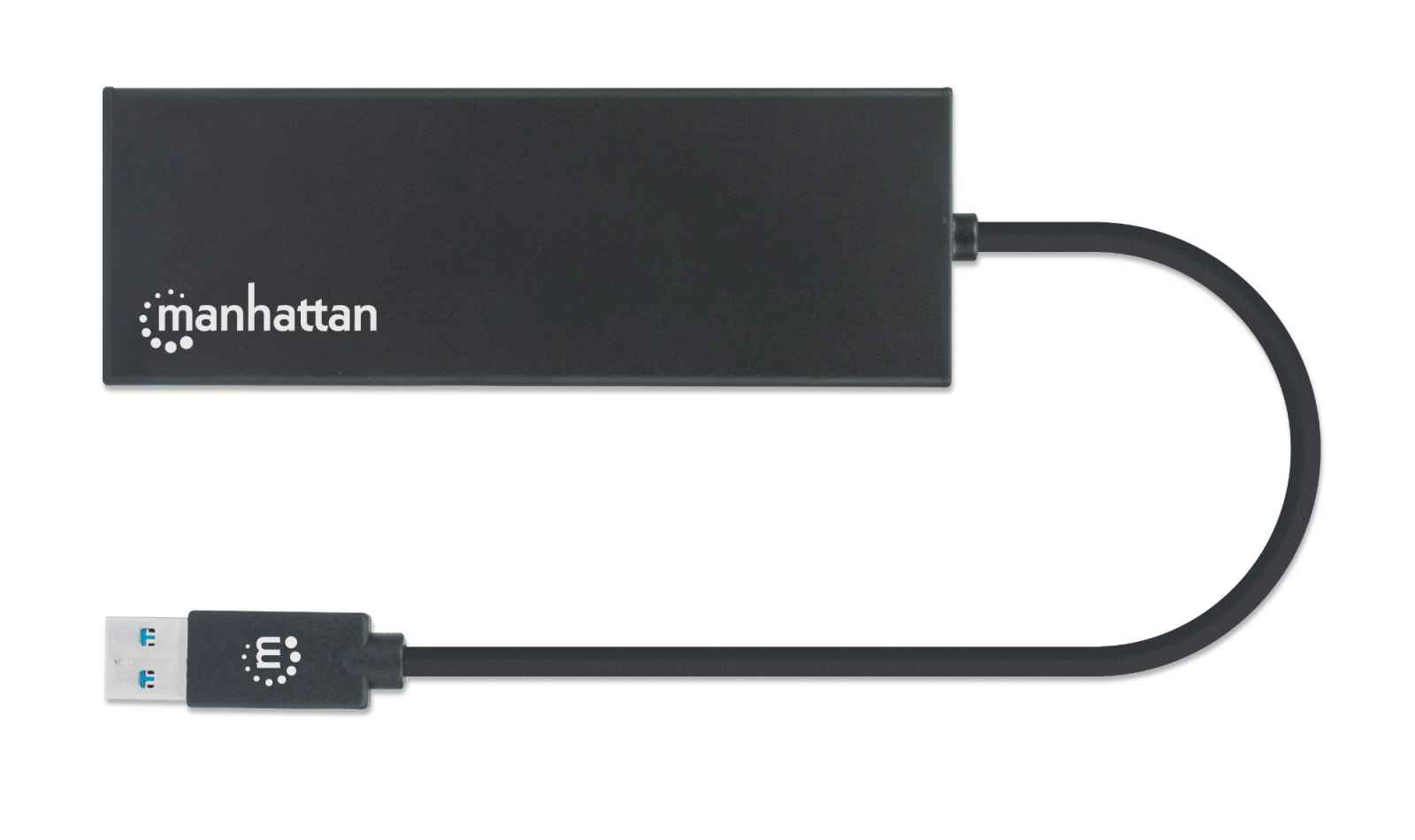 Manhattan USB-A Dock/Hub, Ports (x5): Ethernet, HDMI, USB-A (x2) and VGA, Micro-USB Power Input Port (Optional, only when additional power needed. Not required – image 5