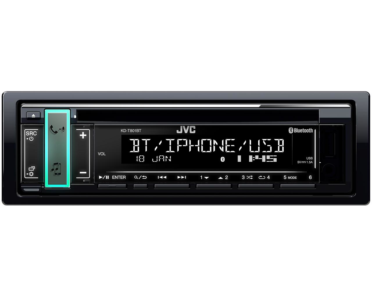 JVC KD-T801BT 1-DIN CD Receiver – image 2