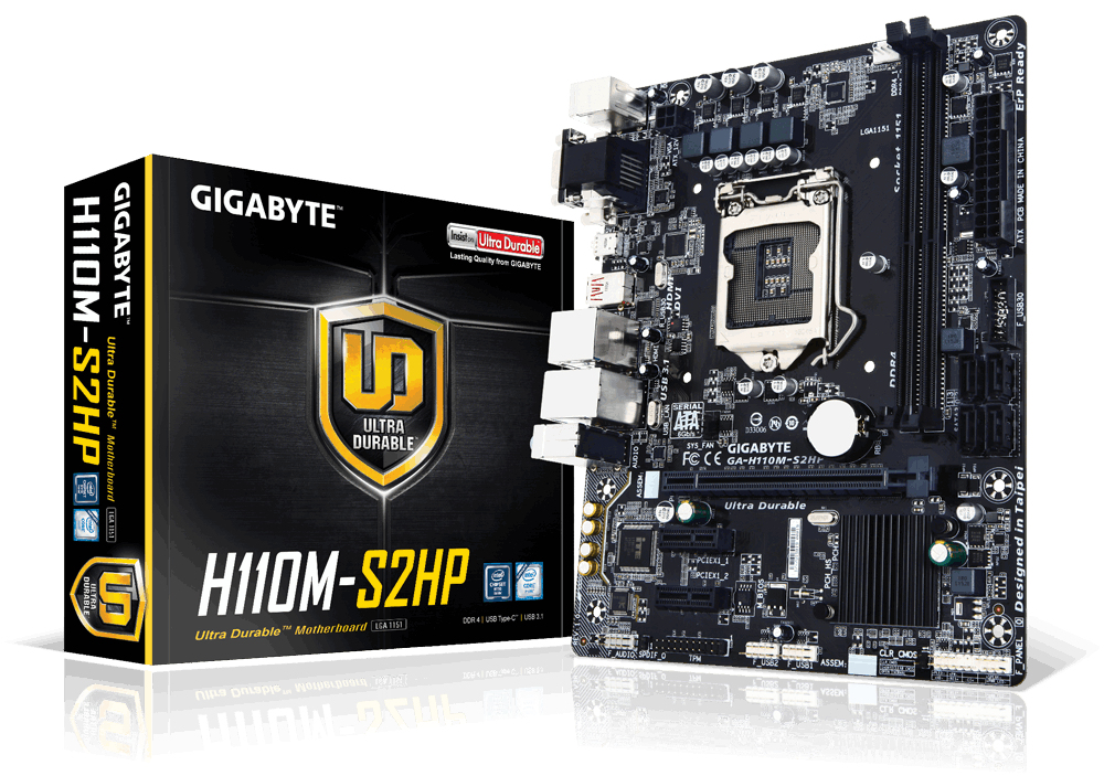 GIGABYTE GA-H110M-S2HP (rev. 1.0) – image 1