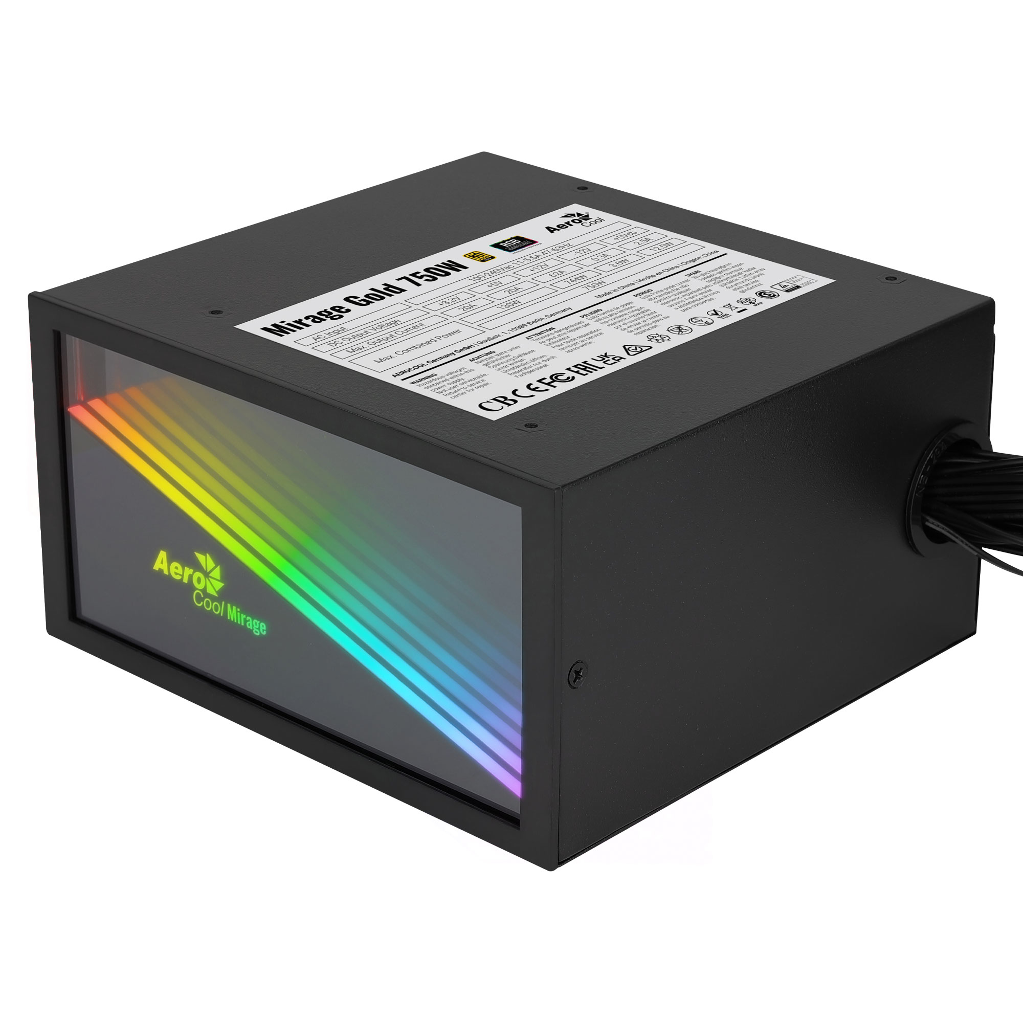 Aerocool MIRAGEGOLD750 PC Power Supply
