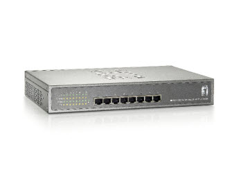 LevelOne 8-Port Gigabit PoE-Plus Switch, 240W – image 1