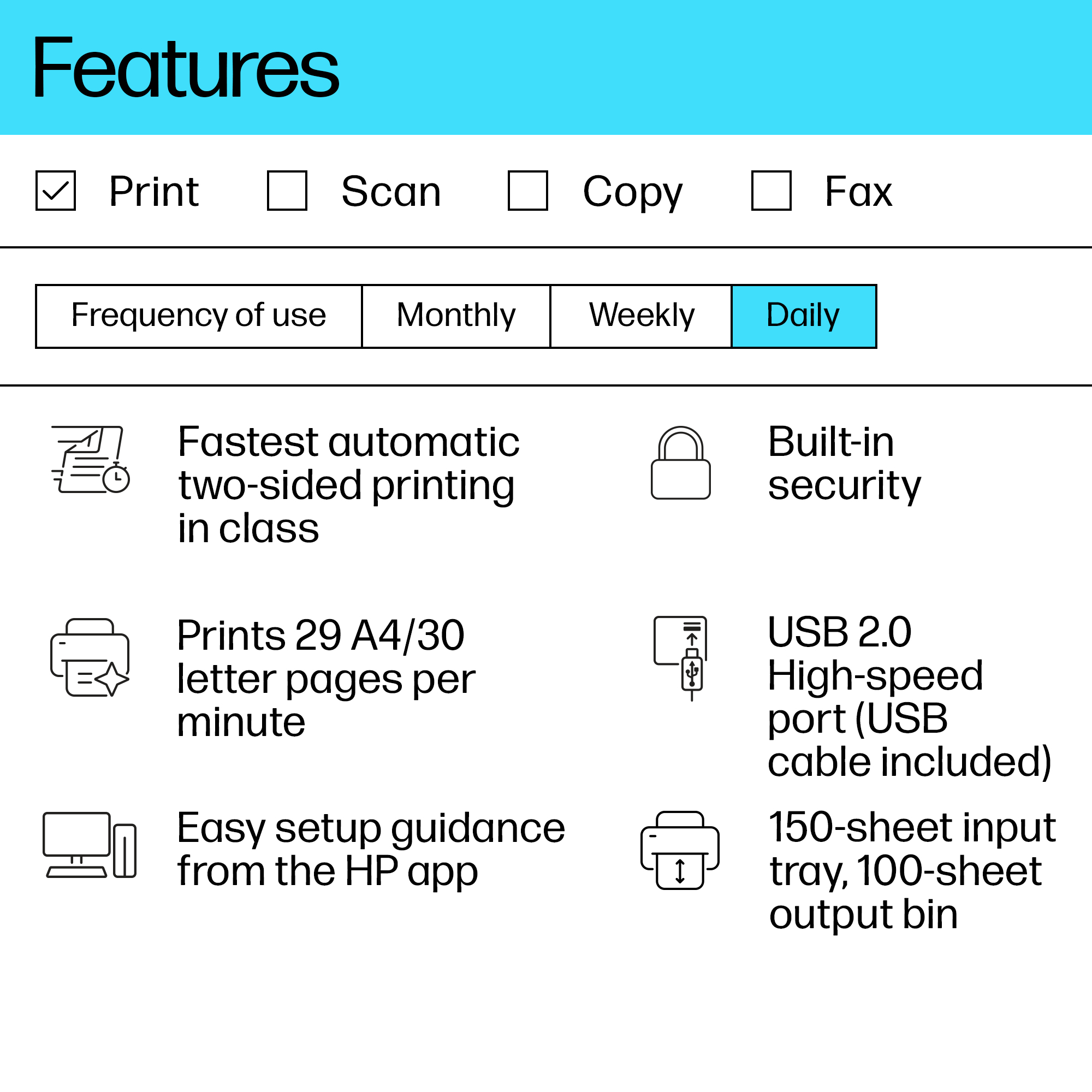 HP LaserJet M209d Printer – image 3