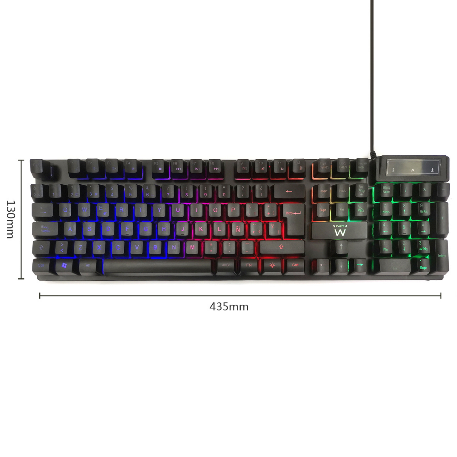 Ewent PL3318 keyboard Gaming USB QWERTY Spanish Black – image 6