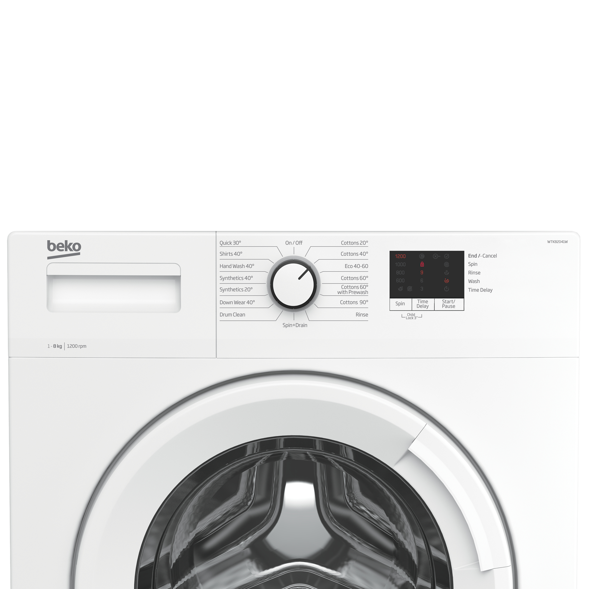 Beko b100 WTK82041W Freestanding – image 4