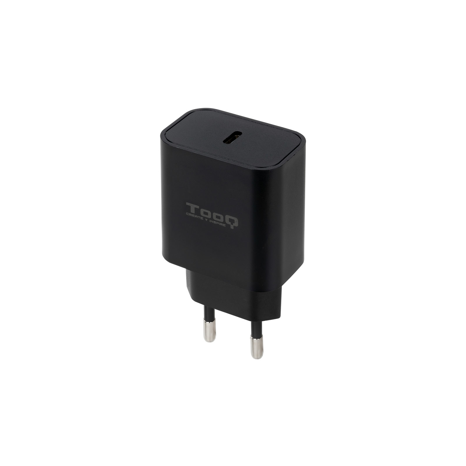TooQ USB-C PD20W Wall Charger, Black – image 1