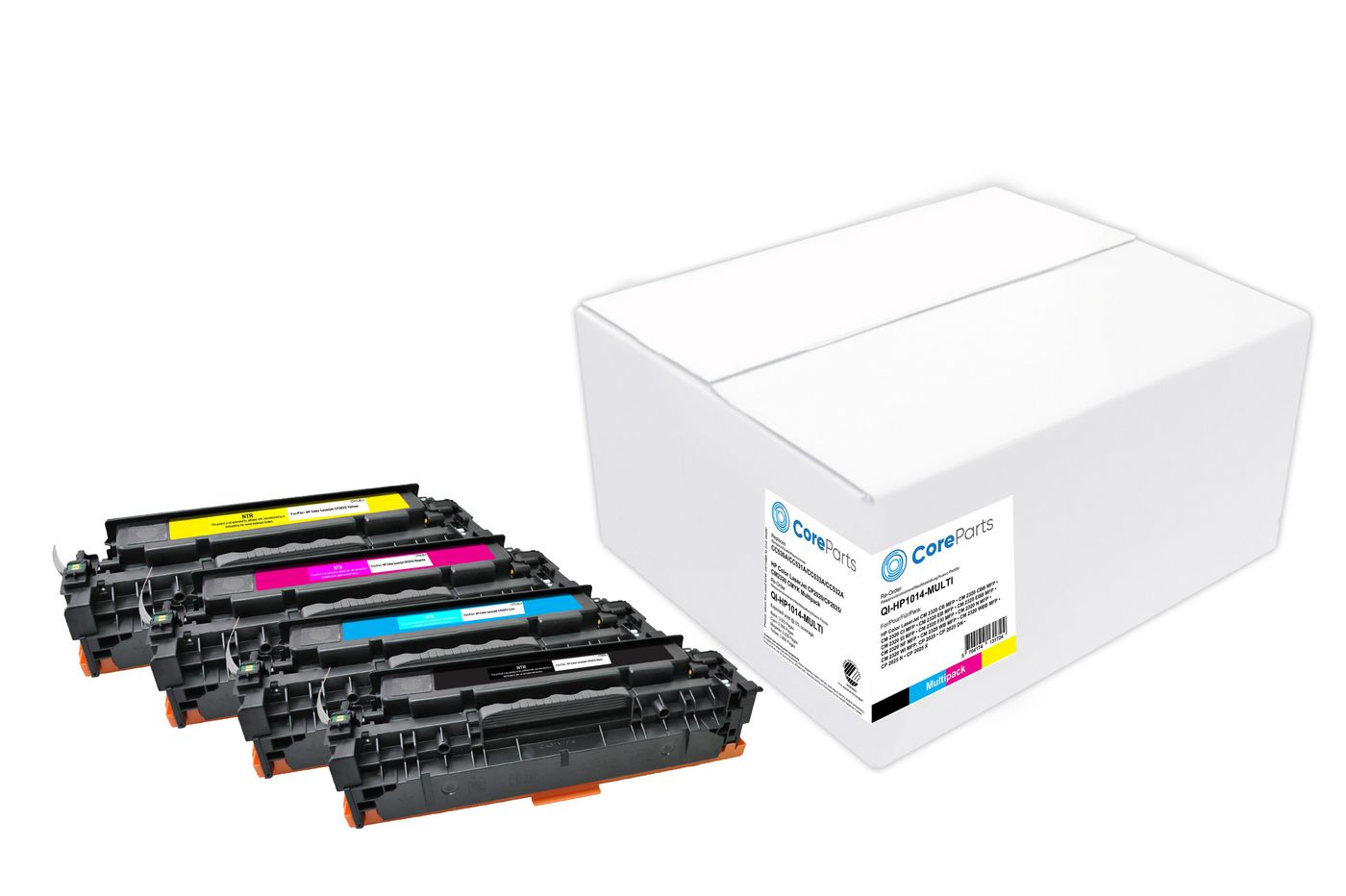 CoreParts QI-HP1014-MULTI toner cartridge 4 pc(s) Compatible Black