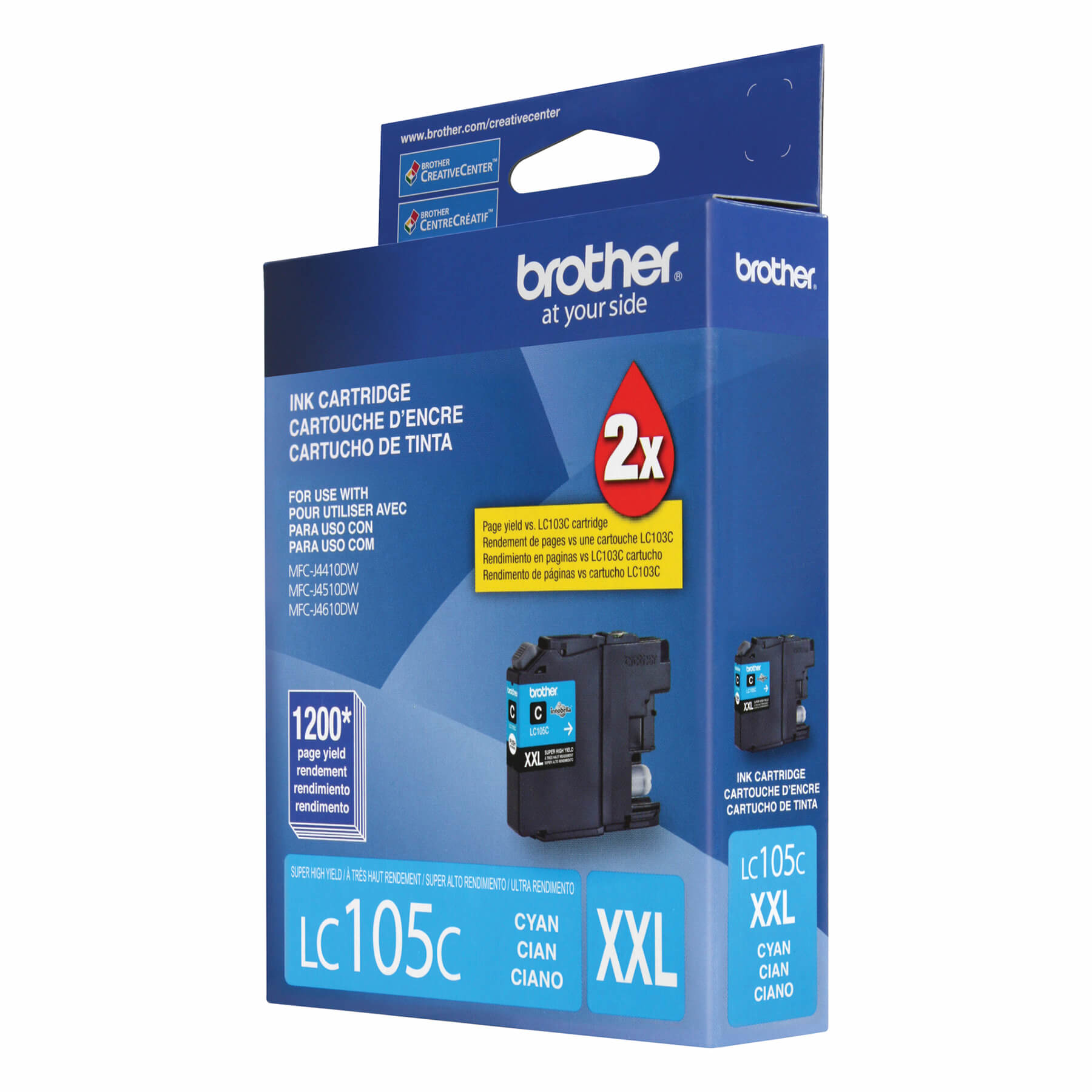 Brother LC-105CS ink cartridge Original Extra (Super) High Yield Cyan