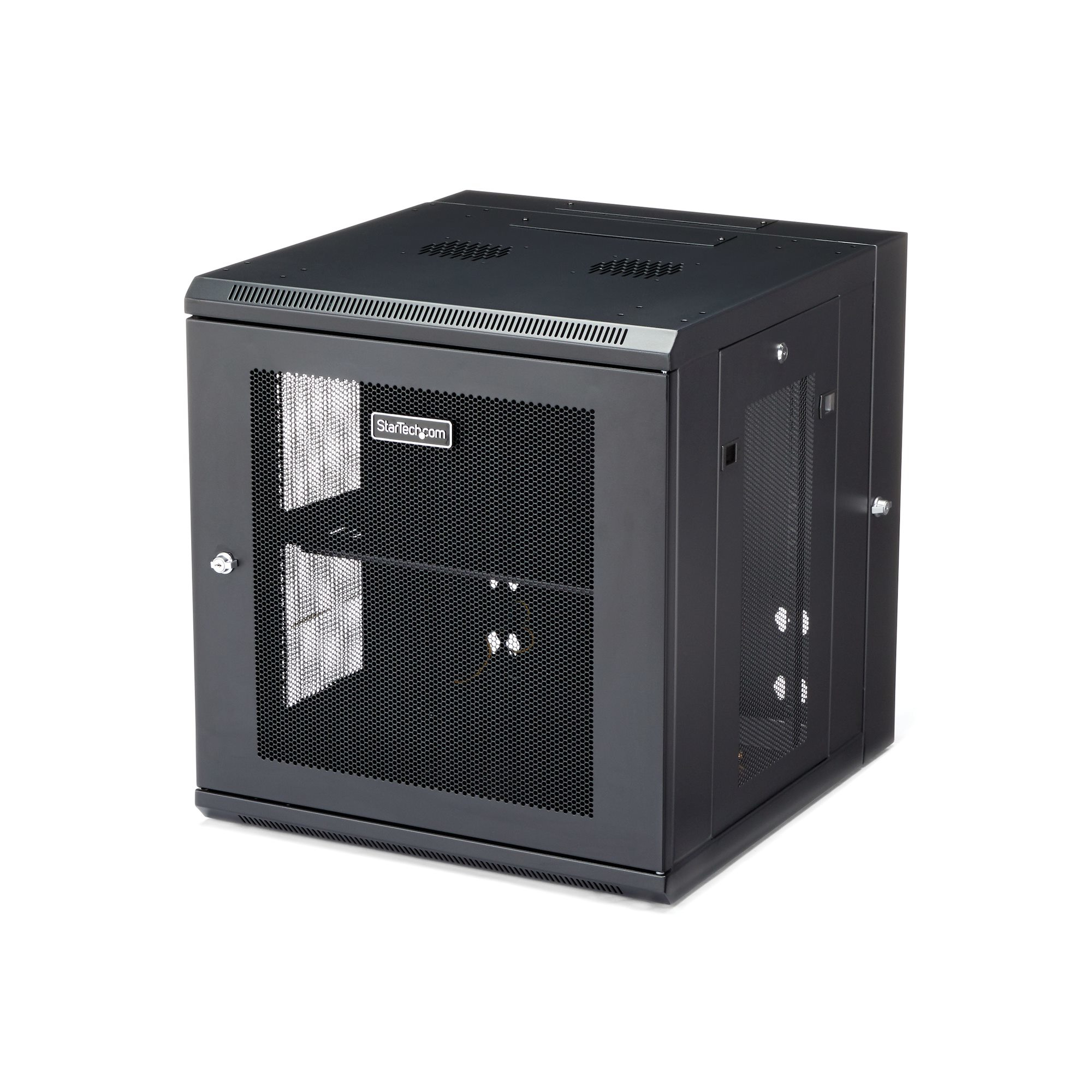 StarTech.com 4-Post 12U Wall Mount Network Cabinet with 1U Shelf