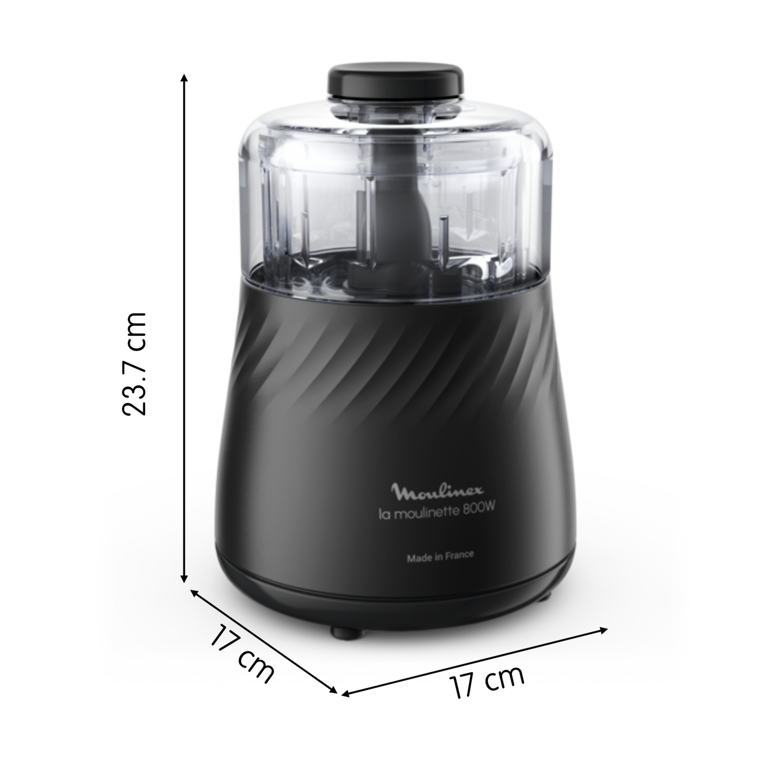 Moulinex DP7108 0.5 L 800 W Black, Transparent – image 2
