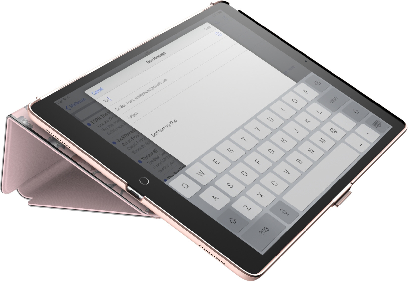Speck Balance Folio Print Case Apple iPad Air (2019) / iPad Pro 10.5 (2017) Lilymodern Rose Gold – image 7