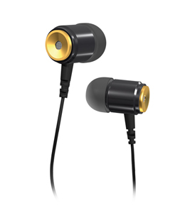 ICY BOX IB-EPH02 Headphones Wired In-ear Calls/Music Black, Yellow – image 1