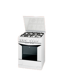 Indesit K6T72SW gas/elektro fornuis white