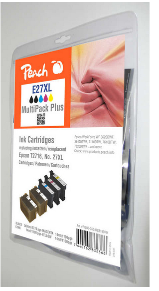 Peach 319079 ink cartridge 5 pc(s) Black, Cyan, Magenta, Yellow