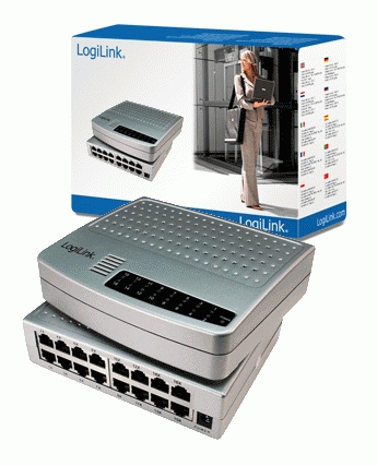 LogiLink 16-port Fast Ethernet Desktop Switch – image 2