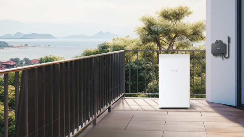Resim Haier HE2-1.5 Akü Yedeklemeli İnvertör Beyaz