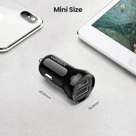 Ugreen 50875 mobile device charger MP4, Mobile computer Black Cigar lighter Auto – image 5