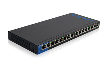 Linksys LGS116 network switch Gigabit Ethernet (10/100/1000) Black – image 1