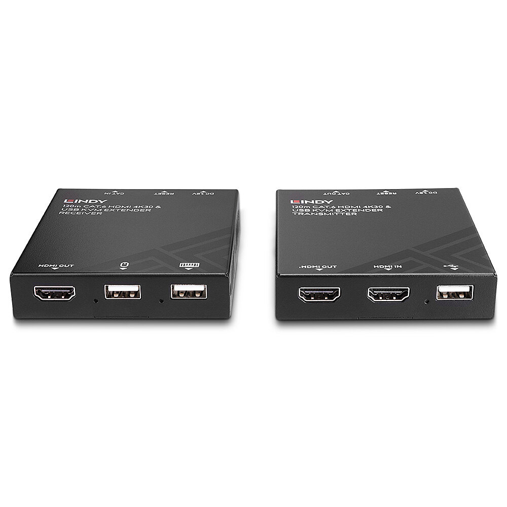 Lindy 120m Cat.6 HDMI and USB KVM Extender – image 1